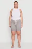 Plus Size Rope Belted Shorts sold by Rainbow