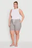 Plus Size Rope Belted Shorts sold by Rainbow