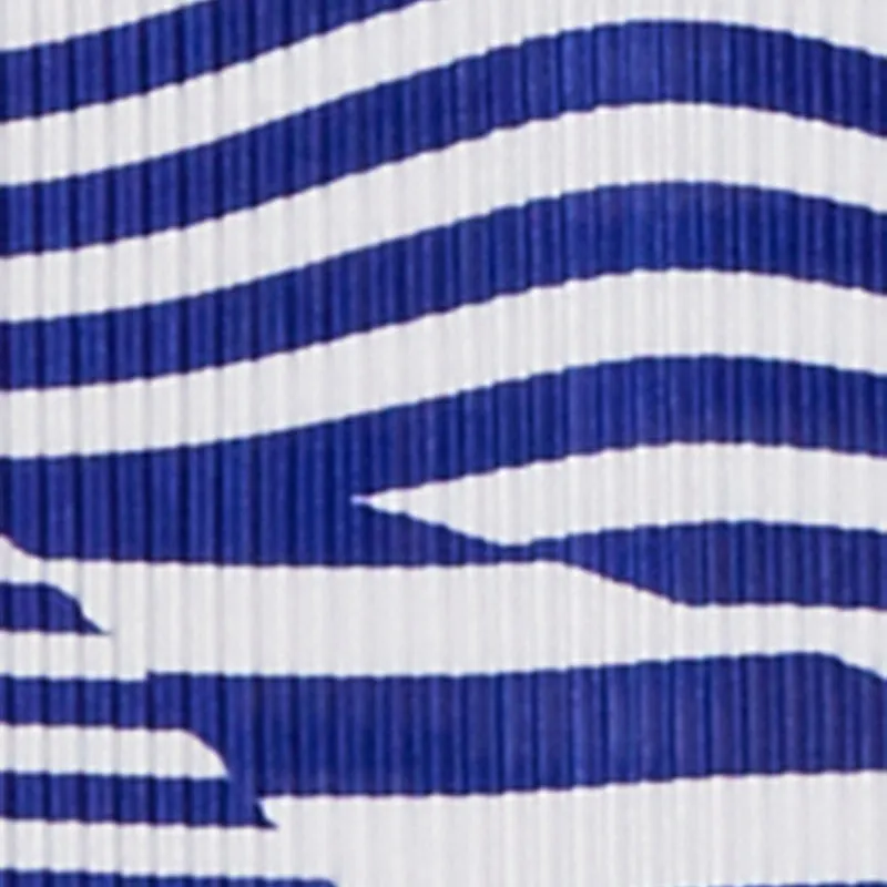 Plisse Abstract Stripe Plunge Metallic Detail Maxi Dress sold by Rainbow product image thumbnail 4