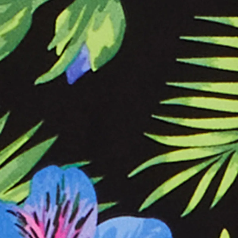 Tropical Floral Print Tie Waist Belted Dress sold by Rainbow product image thumbnail 4