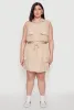 Plus Size Drawstring Waist Cargo Skirt sold by Rainbow