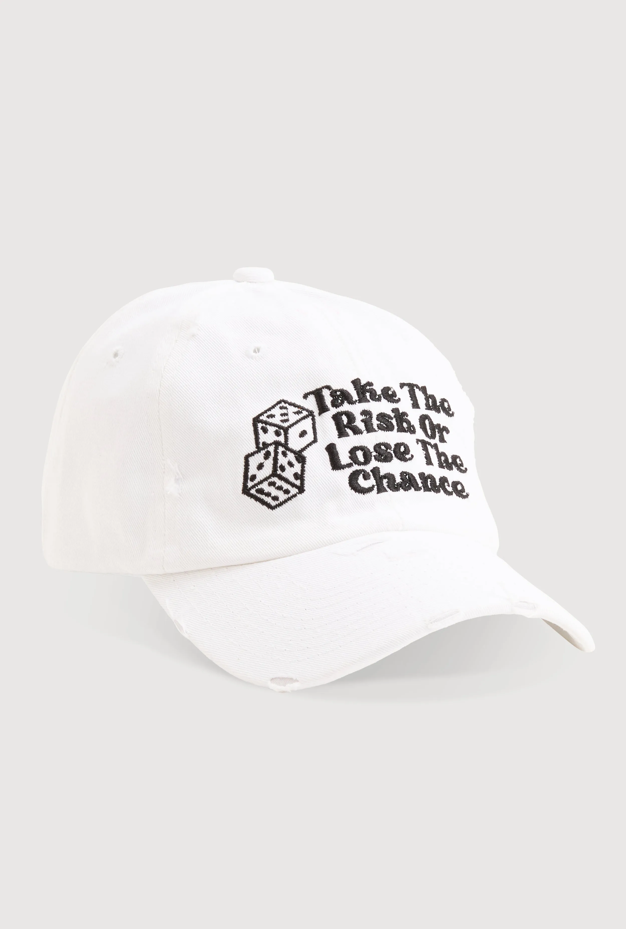 Take The Risk Graphic Baseball Hat sold by Rainbow