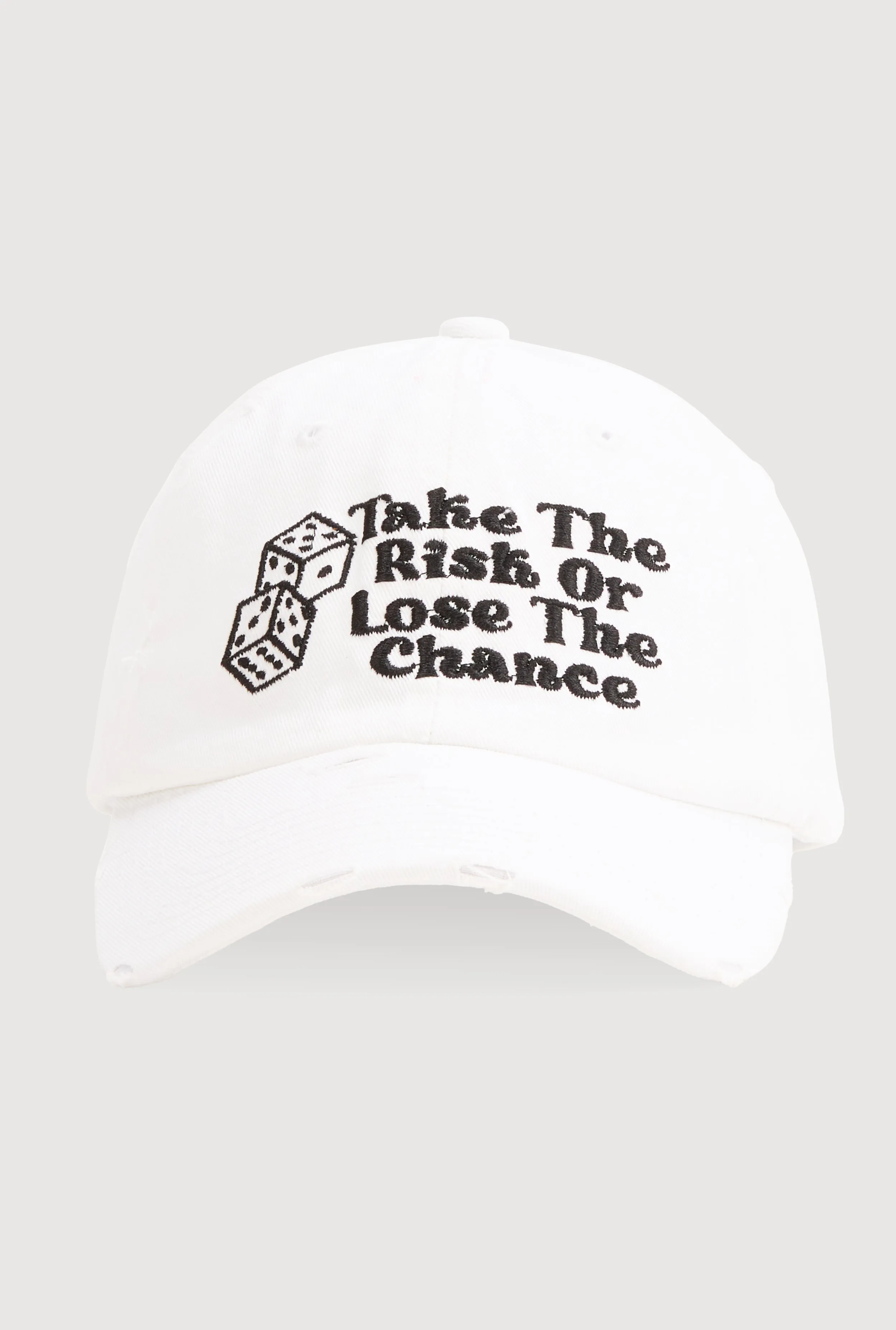 Take The Risk Graphic Baseball Hat sold by Rainbow product image thumbnail 3
