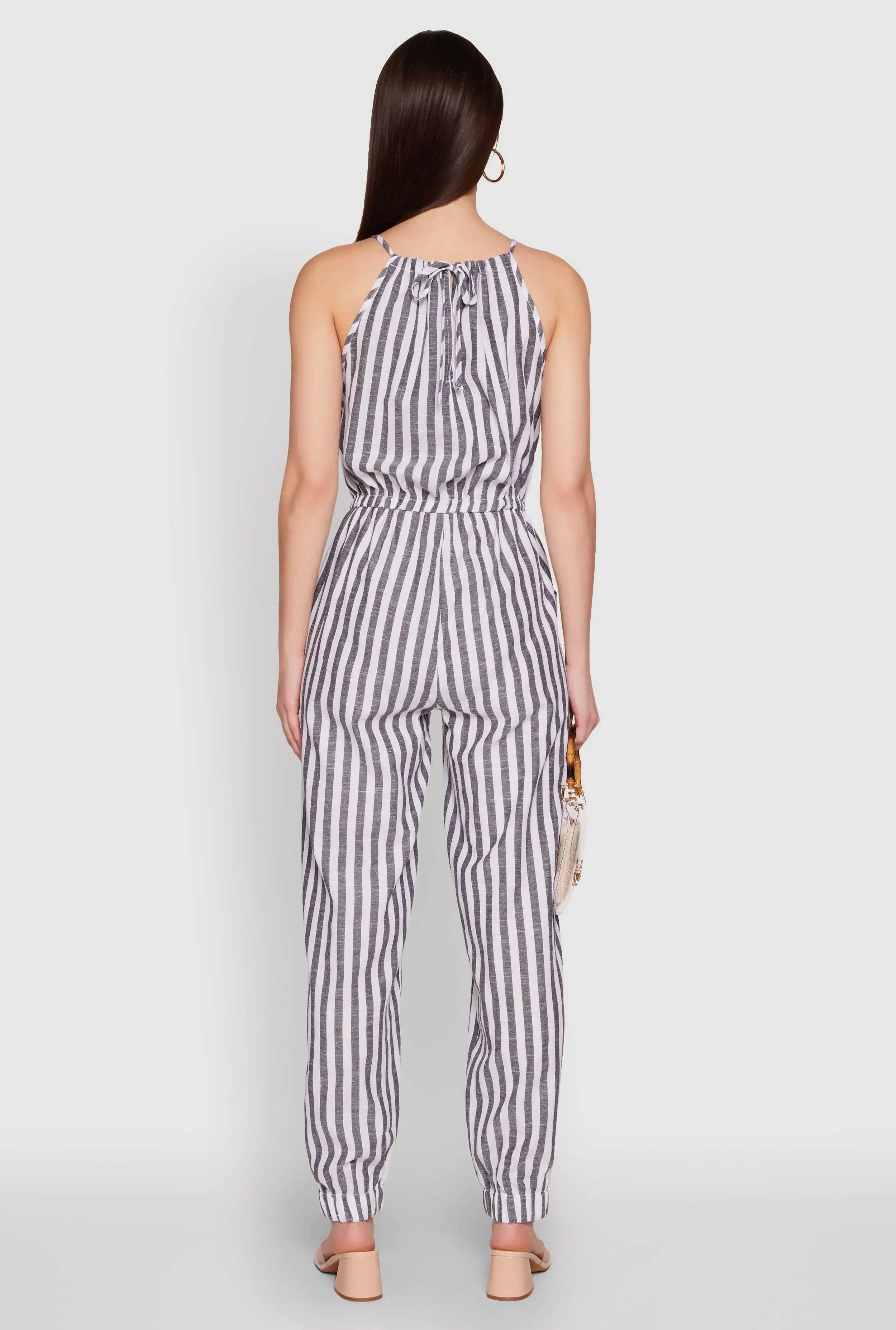 Wooden Beaded Detail Striped Jumpsuit sold by Rainbow product image thumbnail 5