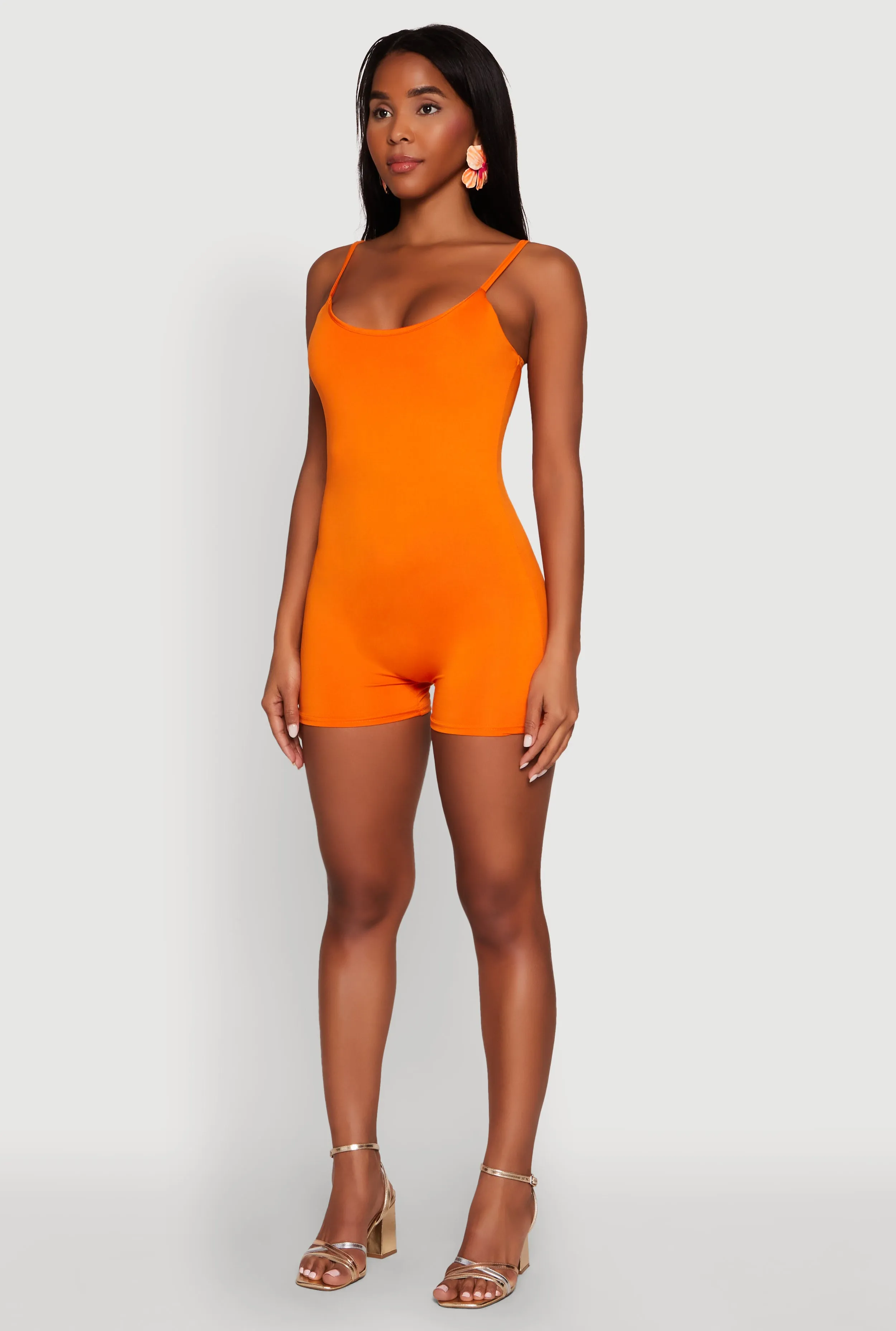 Thin Strap Scoop Neck Romper sold by Rainbow product image thumbnail 3