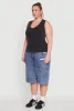 Plus Size Seamless Mineral Wash V Neck Tank Top sold by Rainbow