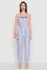 Wooden Beaded Detail Striped Jumpsuit sold by Rainbow