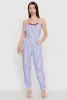 Wooden Beaded Detail Striped Jumpsuit sold by Rainbow