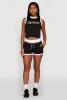 Contrast Trim Drawstring Shorts sold by Rainbow