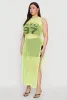 Plus Size NYC 97 Fishnet Maxi Top sold by Rainbow
