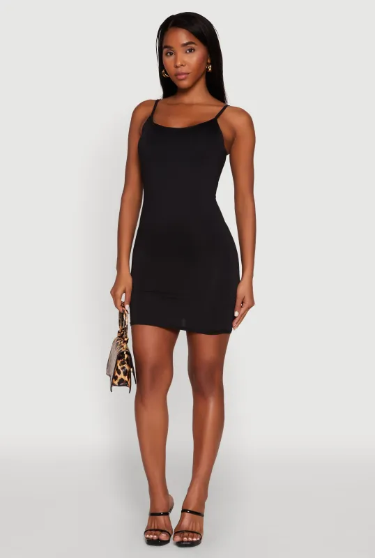 Scoop Neck Mini Cami Dress sold by Rainbow