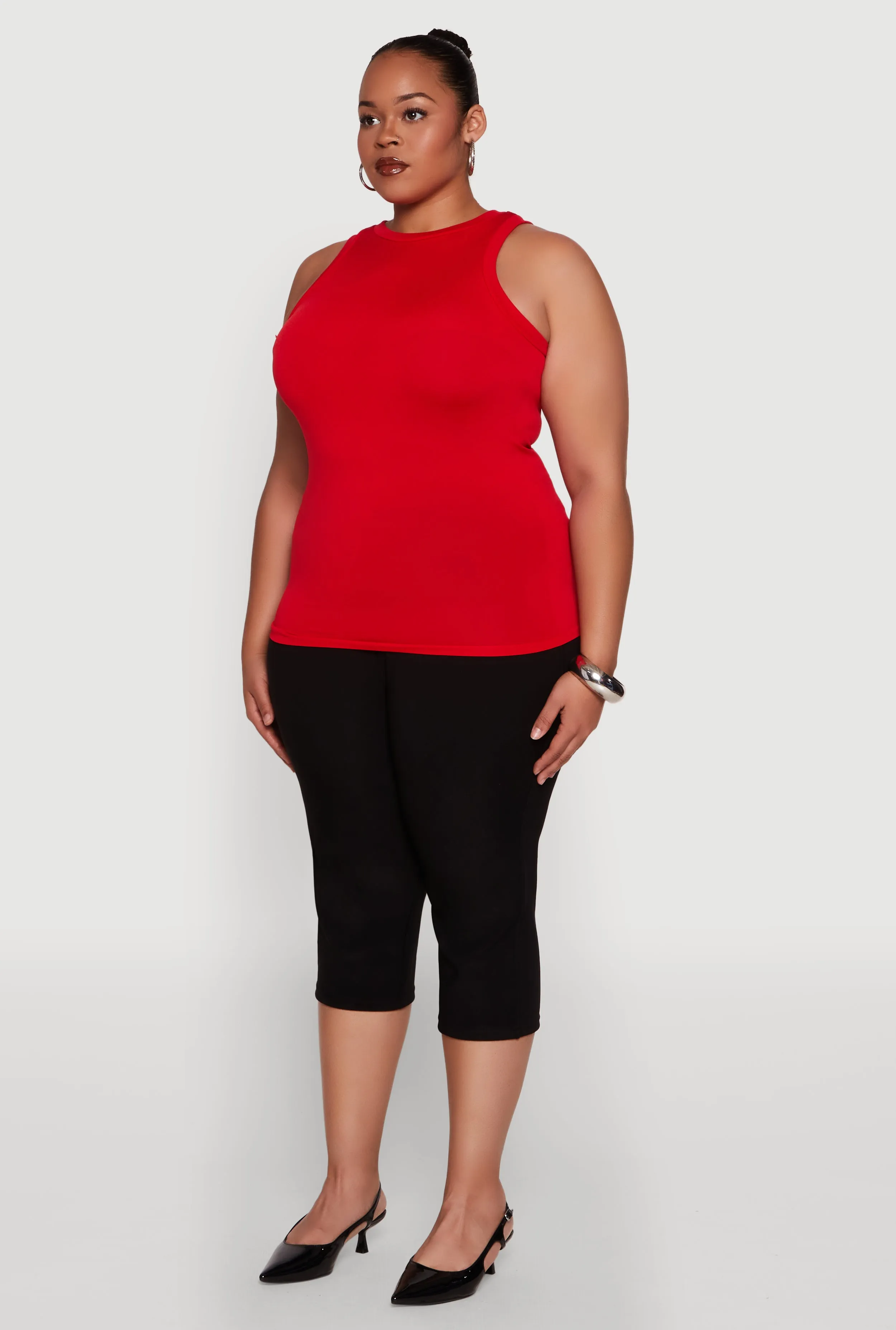 Plus Size Seamless Crew Neck Tank Top sold by Rainbow product image thumbnail 5