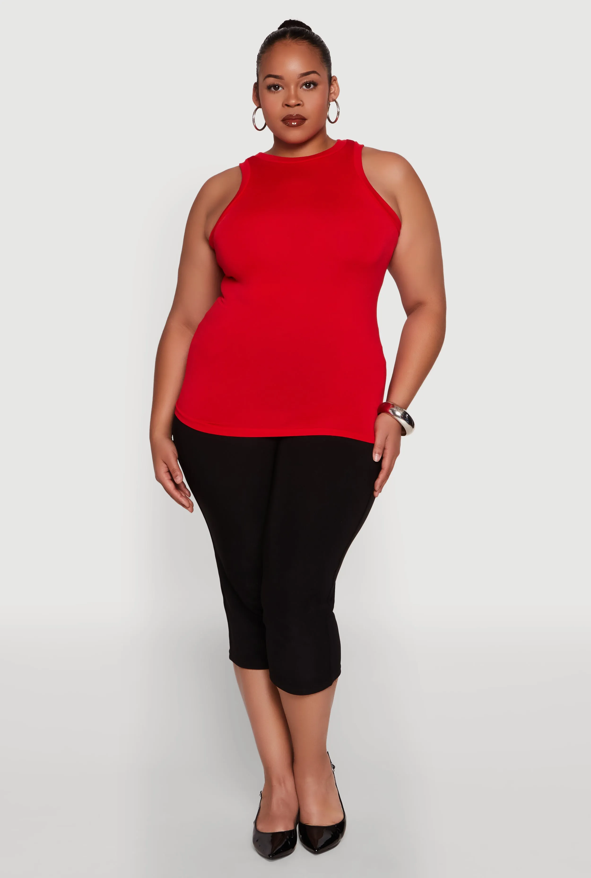 Plus Size Seamless Crew Neck Tank Top sold by Rainbow product image thumbnail 3