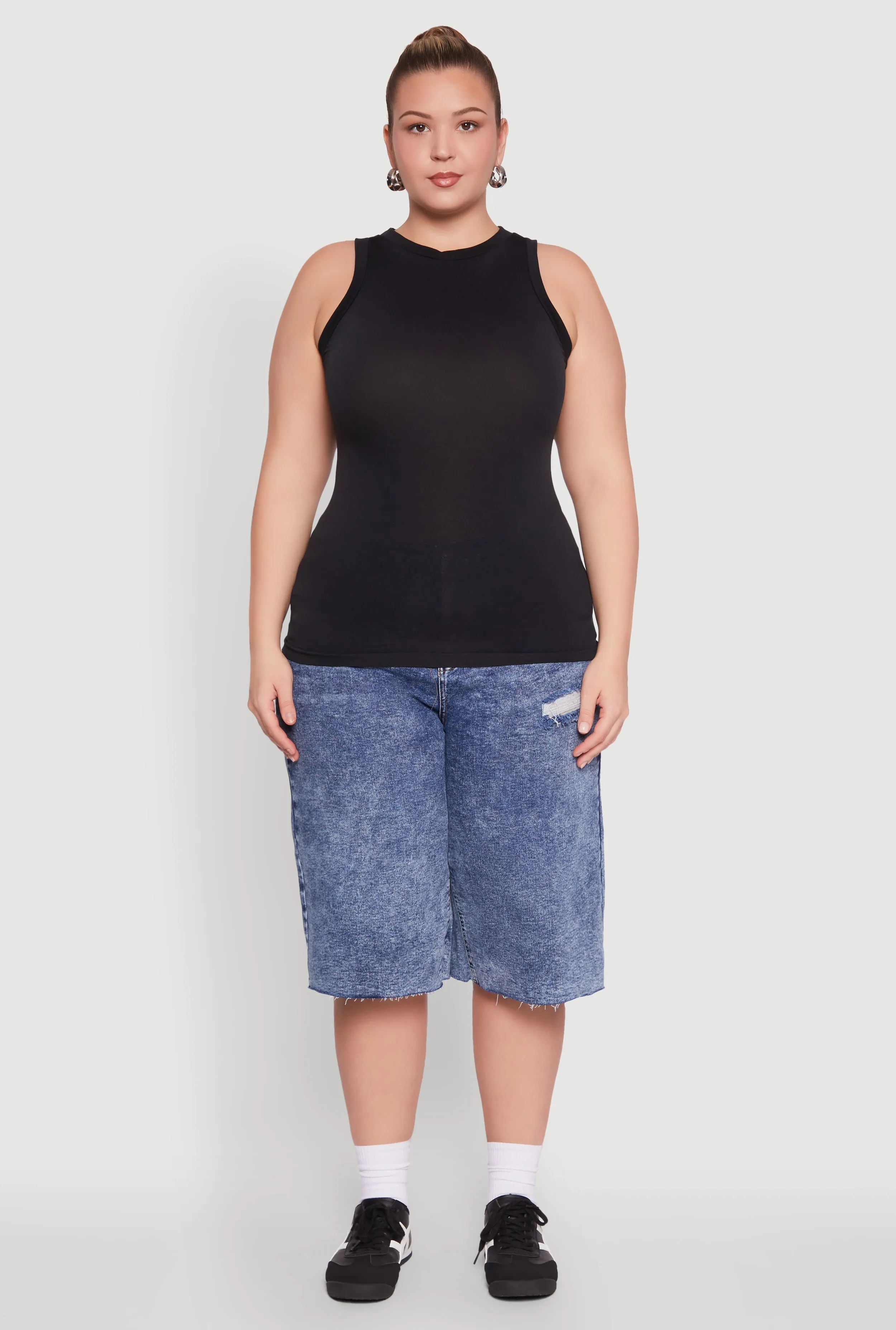 Plus Size Seamless Crew Neck Tank Top sold by Rainbow product image thumbnail 3