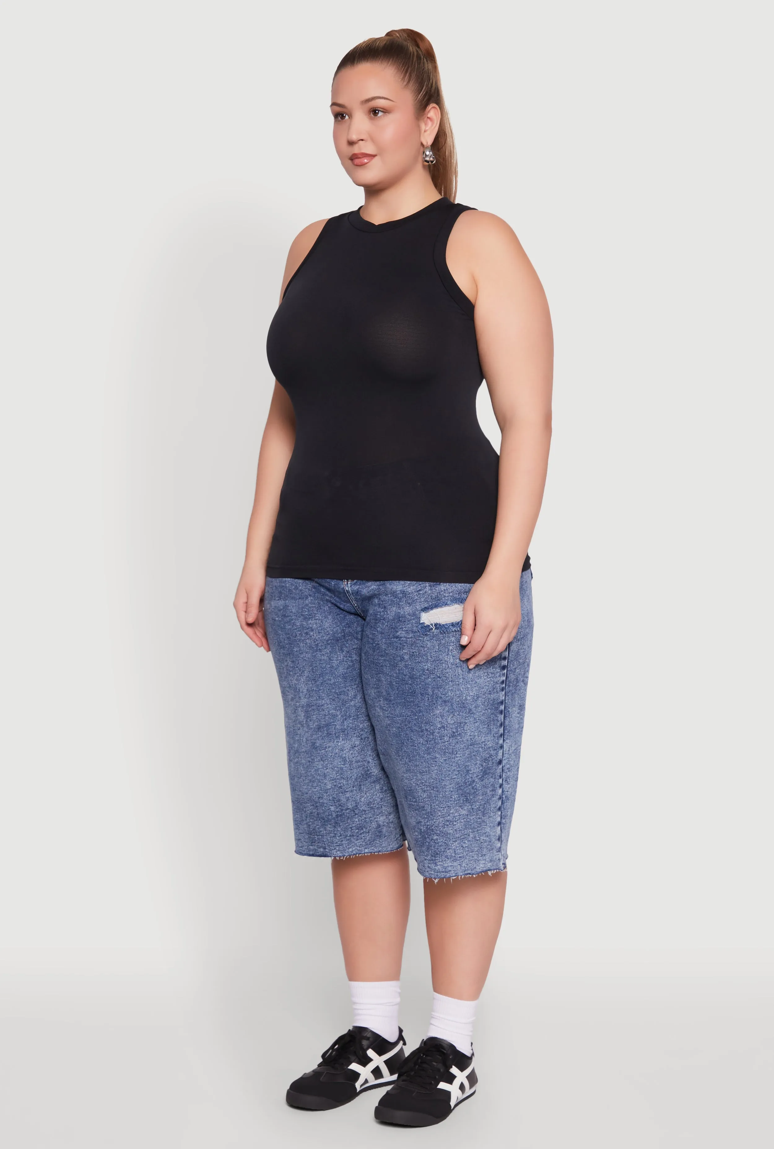 Plus Size Seamless Crew Neck Tank Top sold by Rainbow product image thumbnail 5