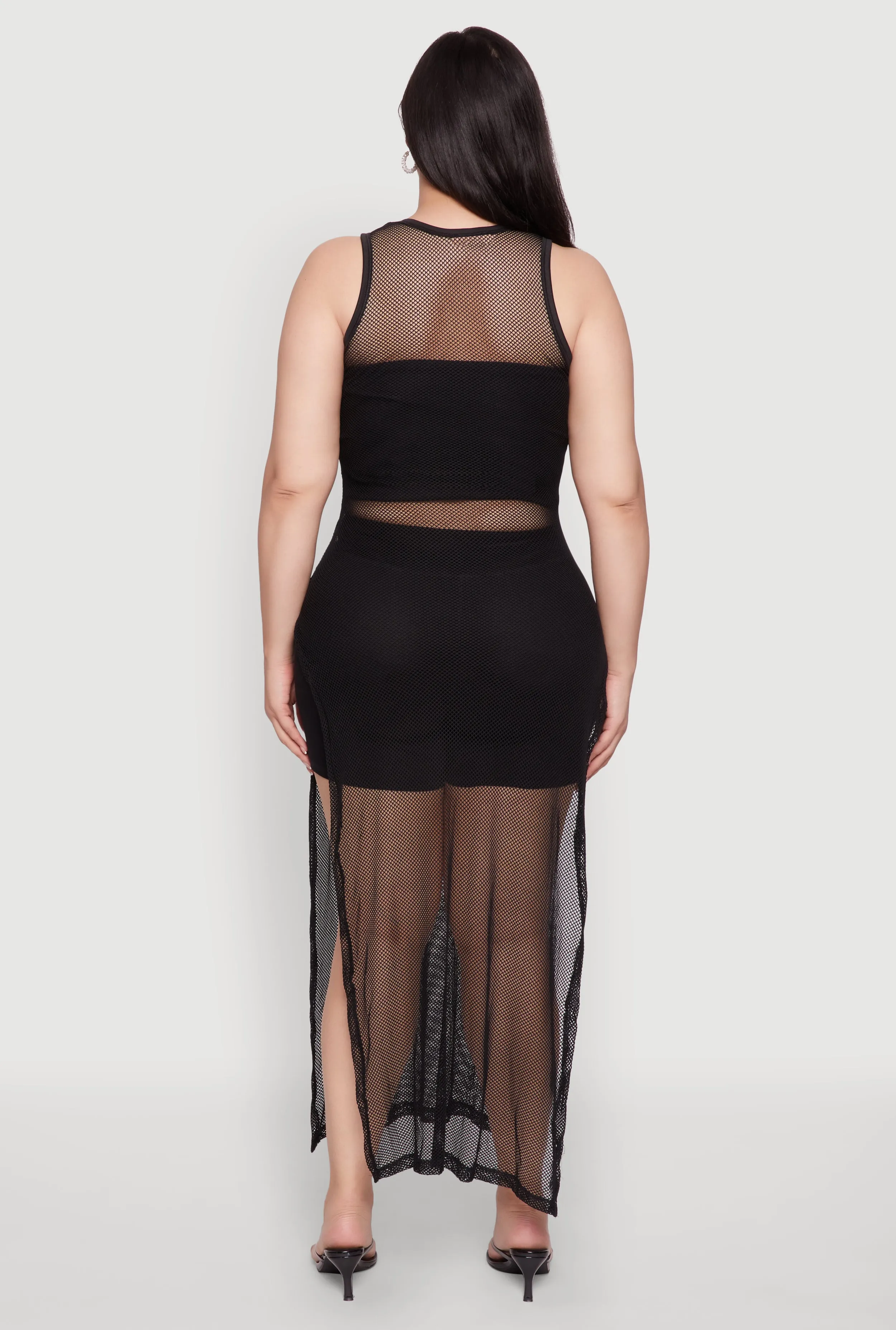 Plus Size NYC 97 Fishnet Maxi Top sold by Rainbow product image thumbnail 5