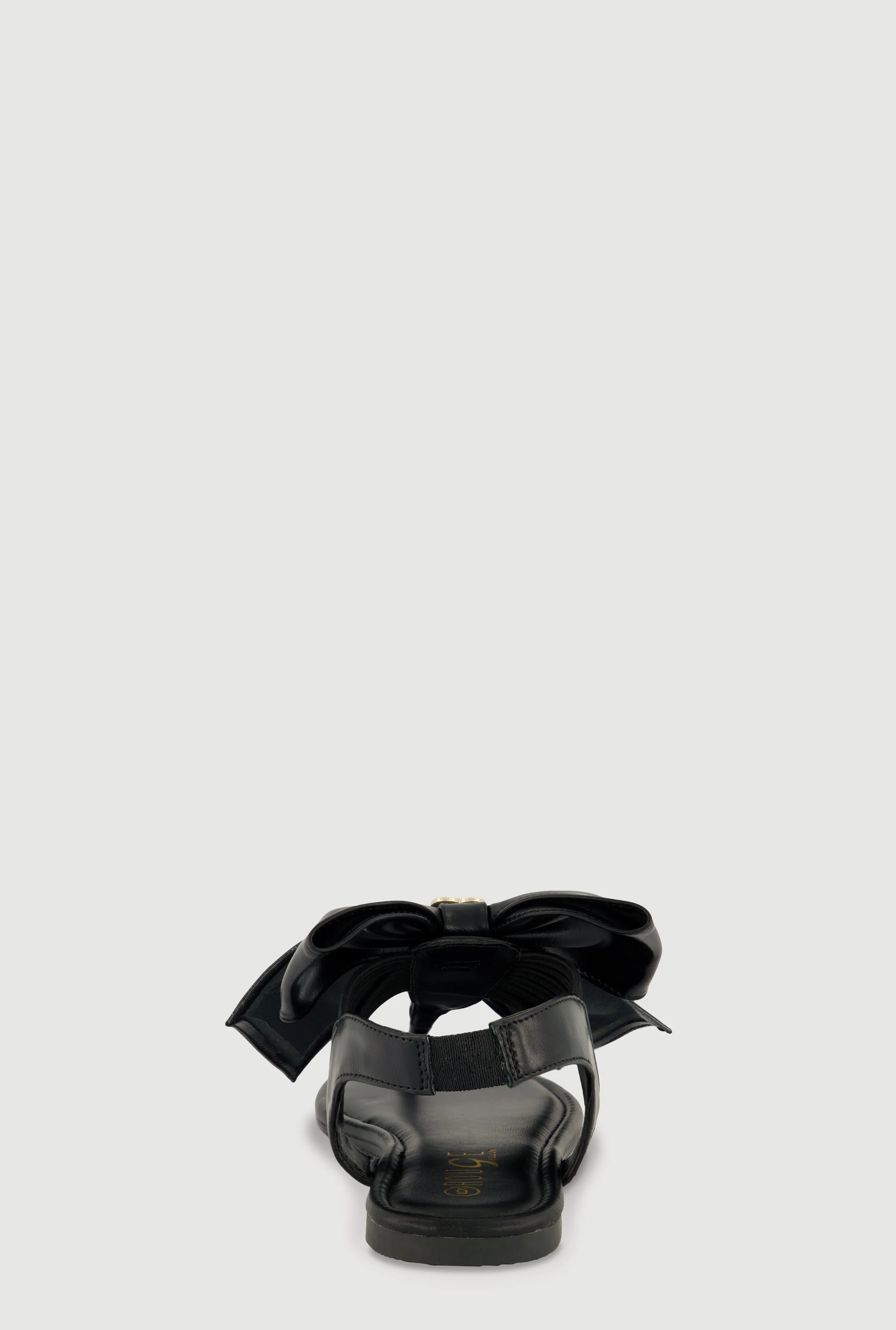 Metallic Heart Bow Corded Thong Sandals sold by Rainbow product image thumbnail 3