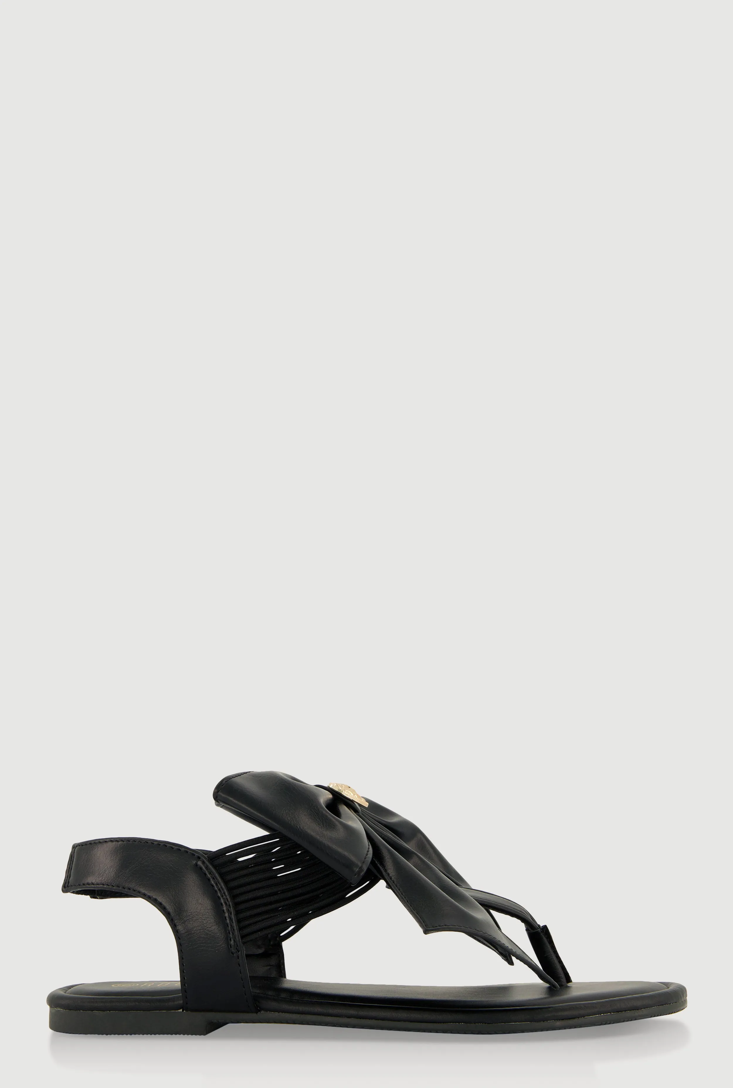 Metallic Heart Bow Corded Thong Sandals sold by Rainbow product image thumbnail 2