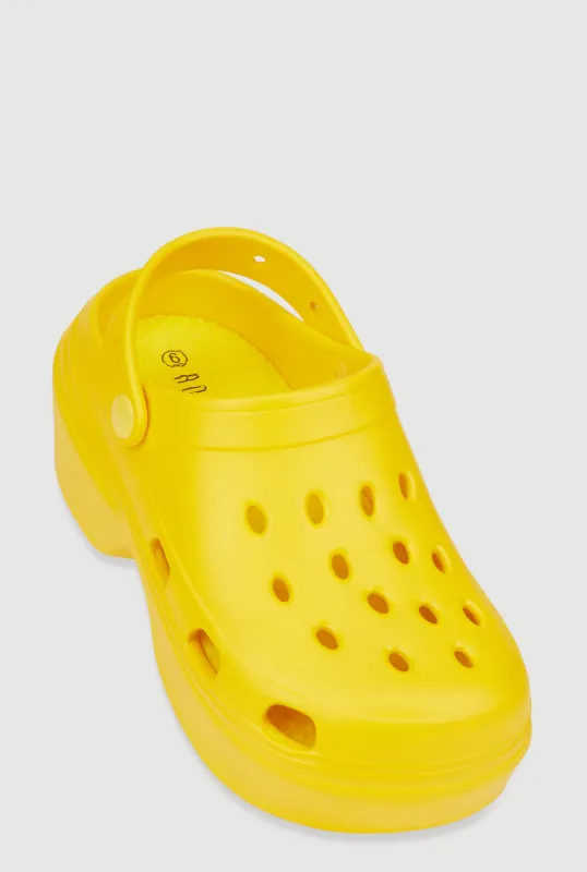 Slingback Platform Clogs sold by Rainbow