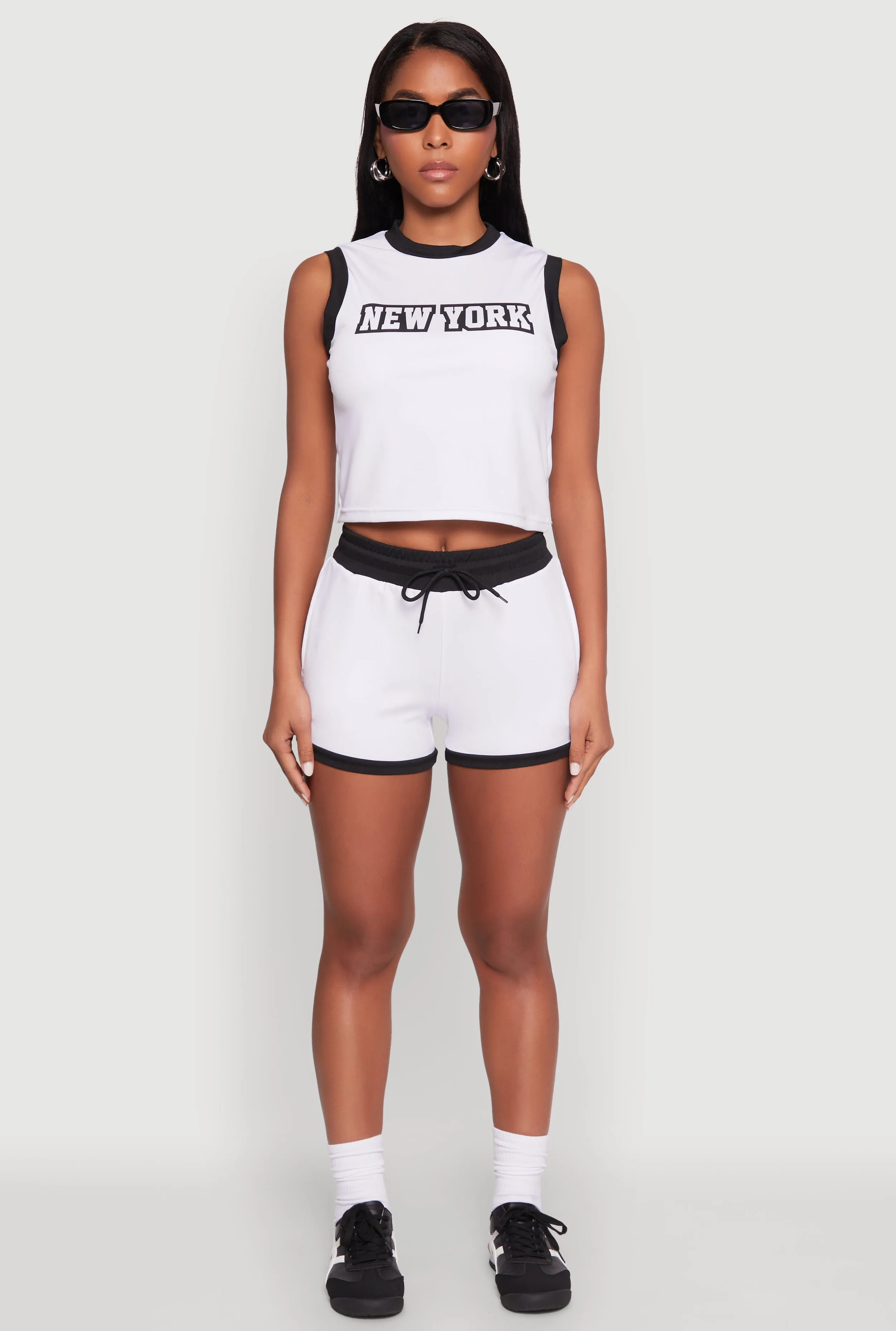 New York Graphic Contrast Trim Tank Top sold by Rainbow product image thumbnail 3