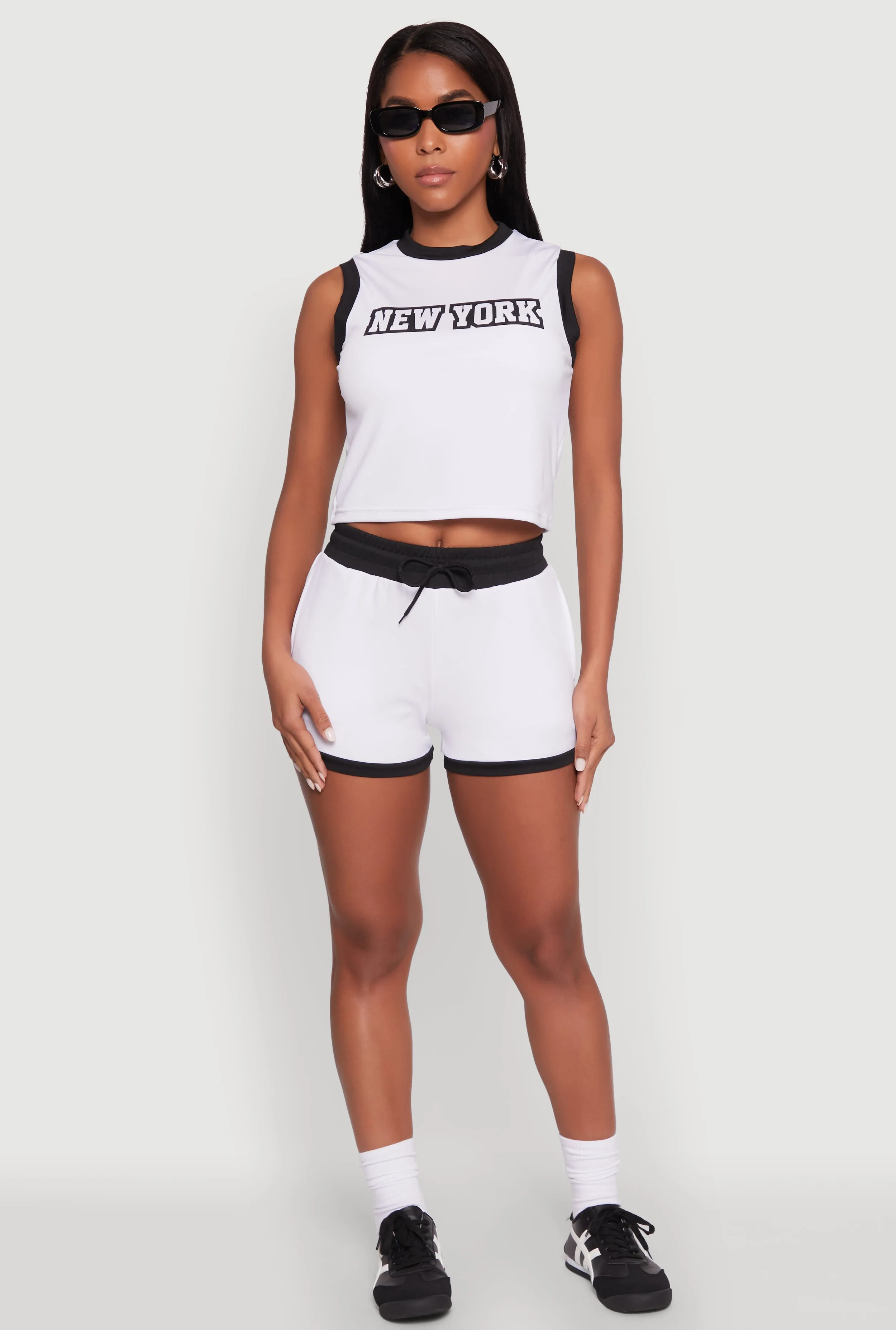 New York Graphic Contrast Trim Tank Top sold by Rainbow product image thumbnail 2