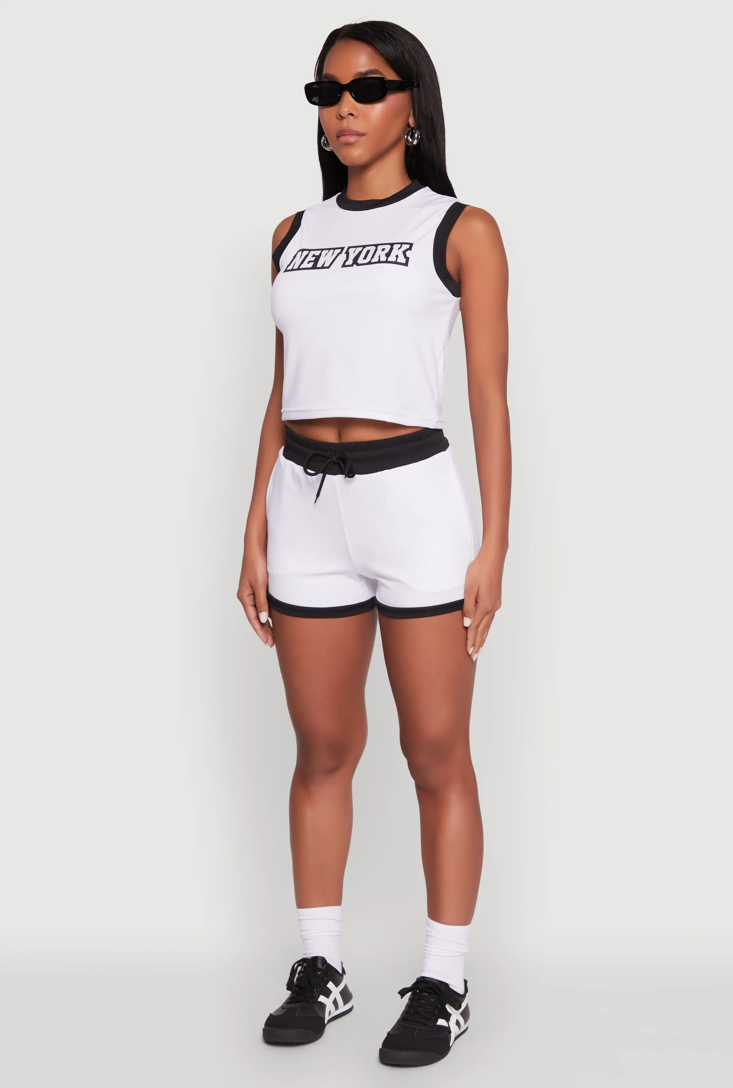 New York Graphic Contrast Trim Tank Top sold by Rainbow product image thumbnail 5