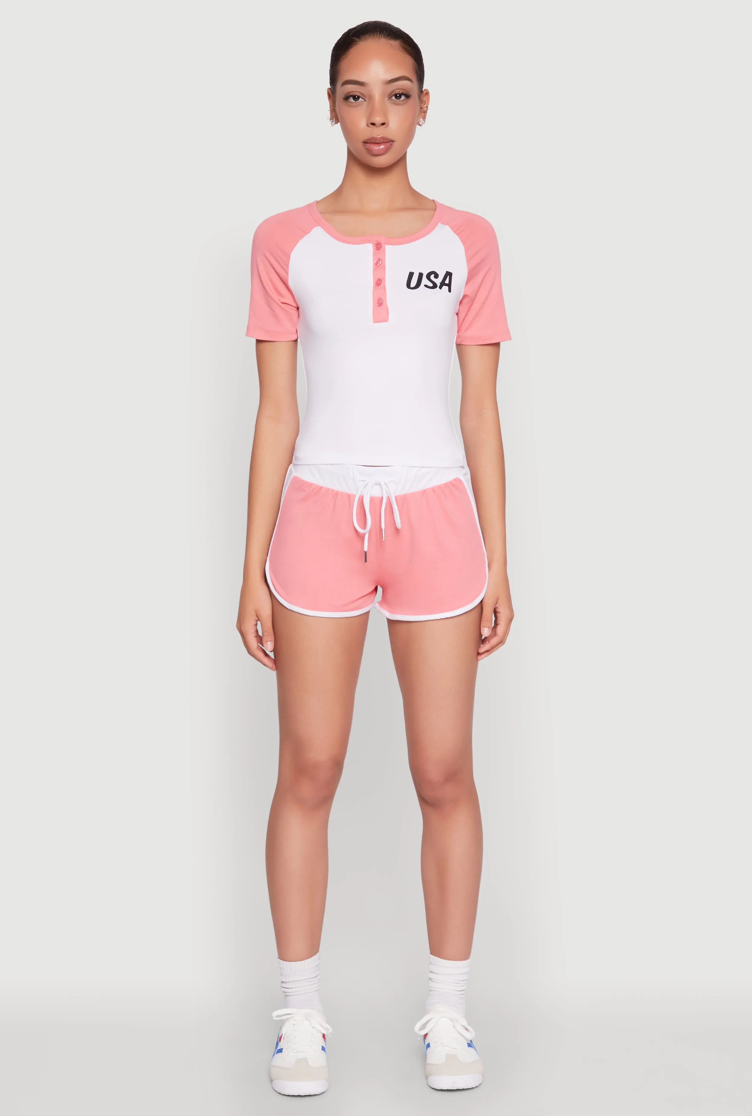 Contrast Trim Dolphin Shorts sold by Rainbow product image thumbnail 2