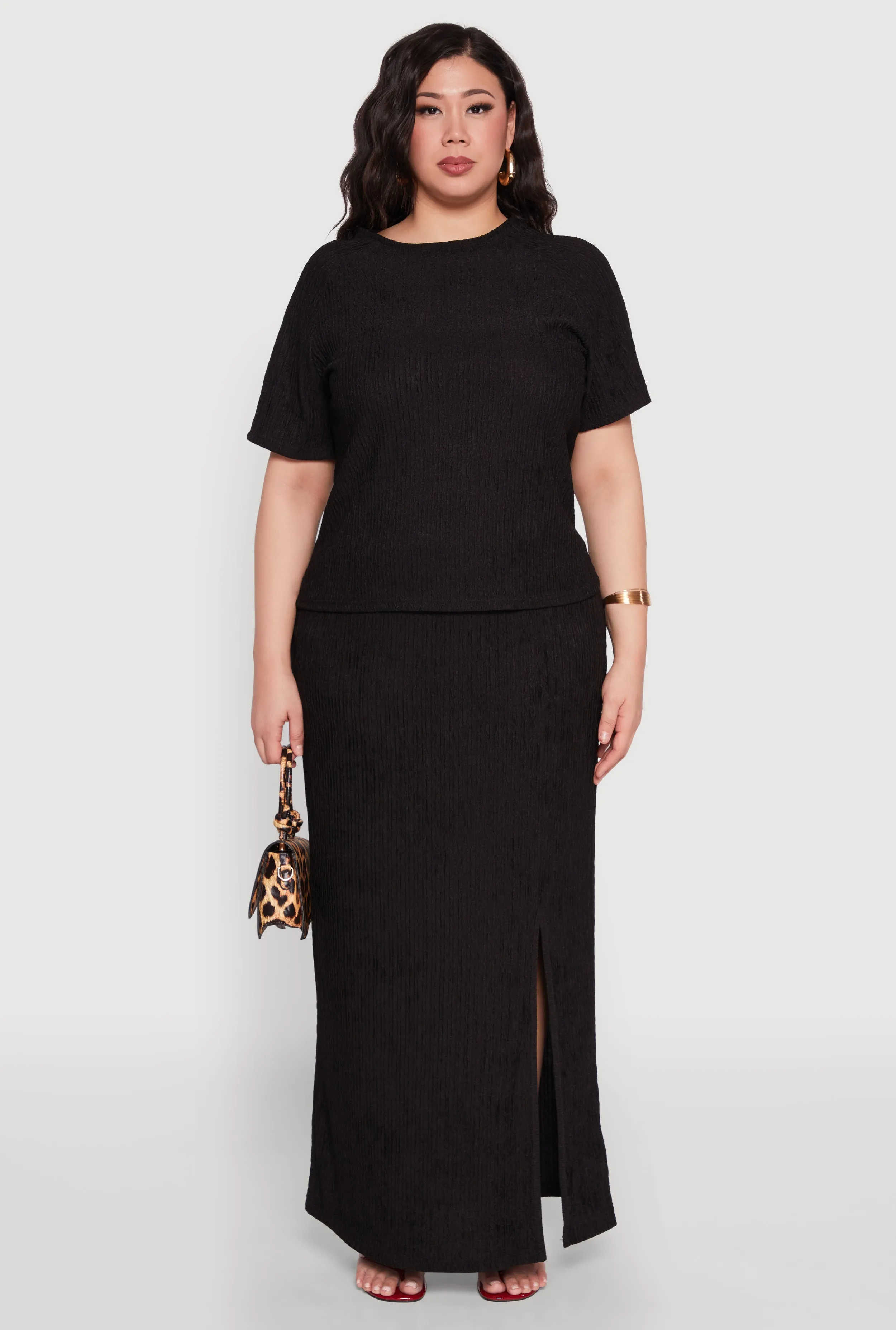 Plus Size Textured Knit Top sold by Rainbow product image thumbnail 3