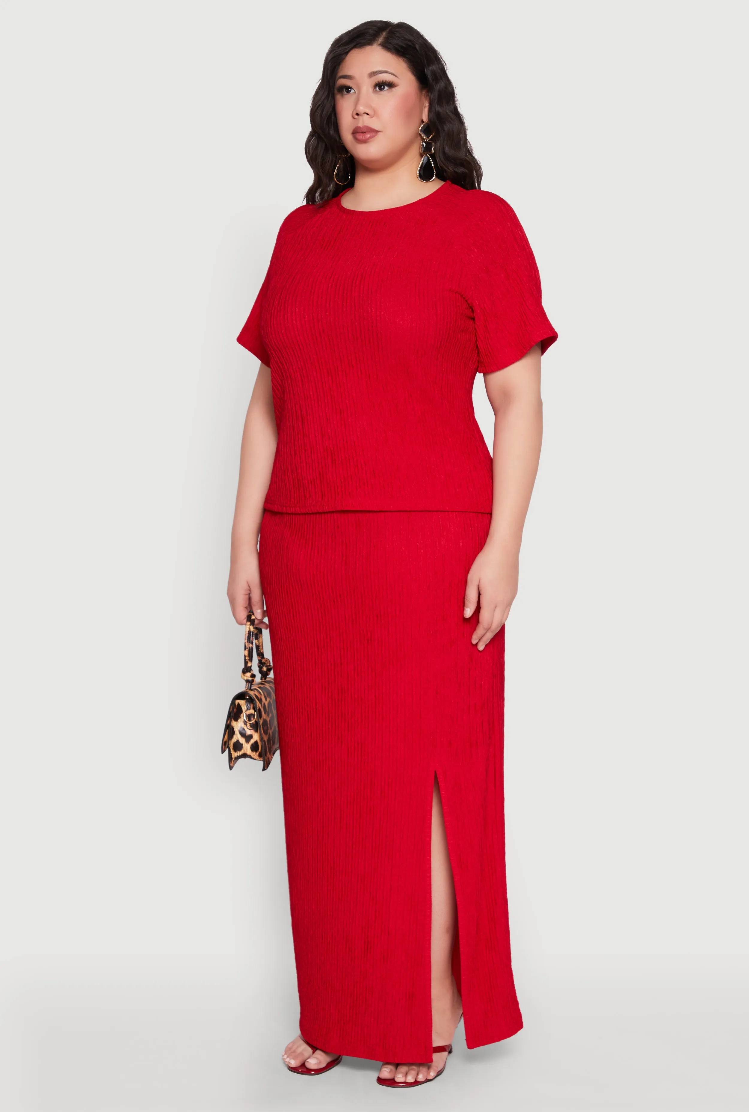 Plus Size Textured Knit Top sold by Rainbow product image thumbnail 5