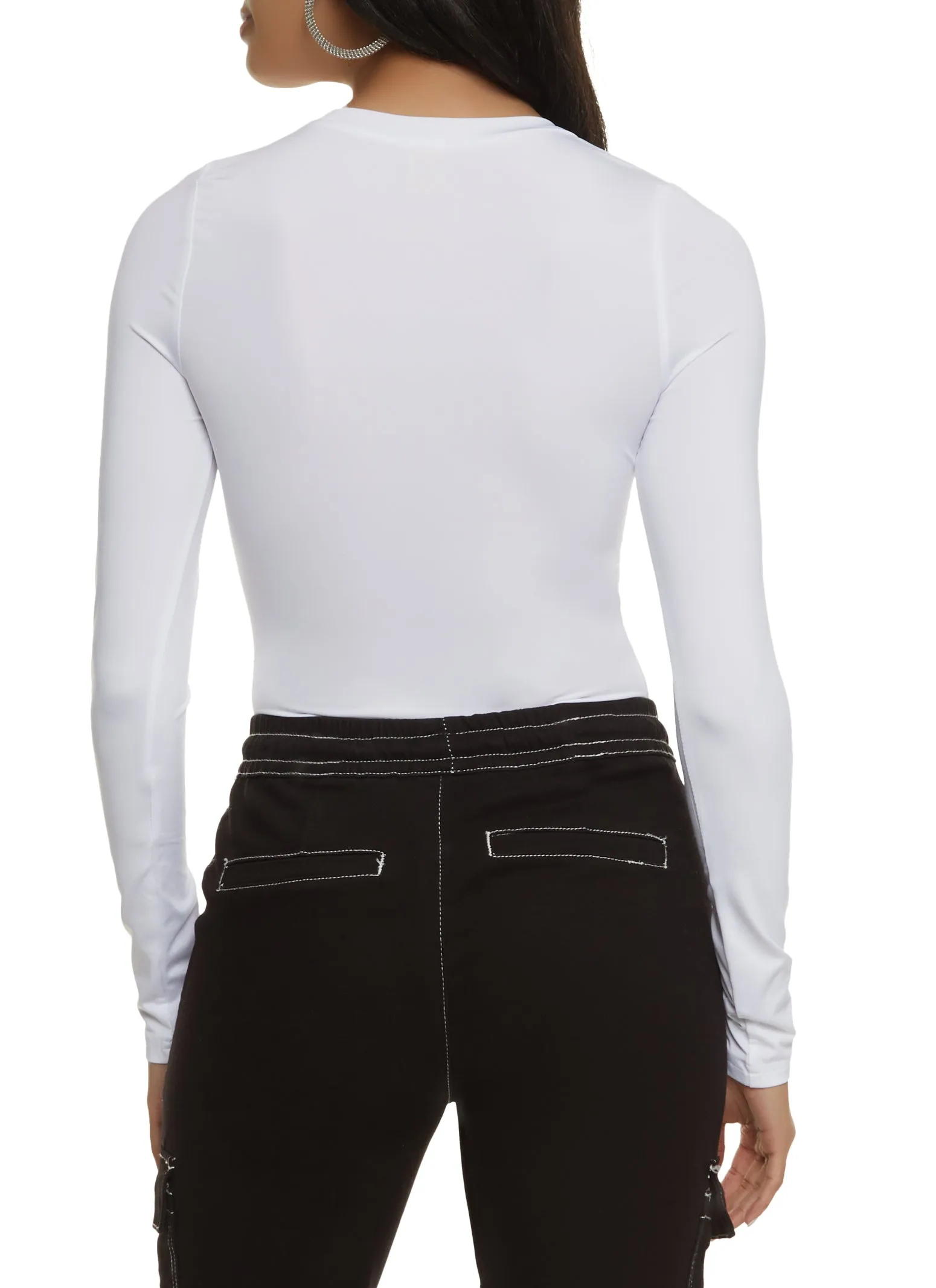Basic Solid Crew Neck Bodysuit sold by Rainbow product image thumbnail 3