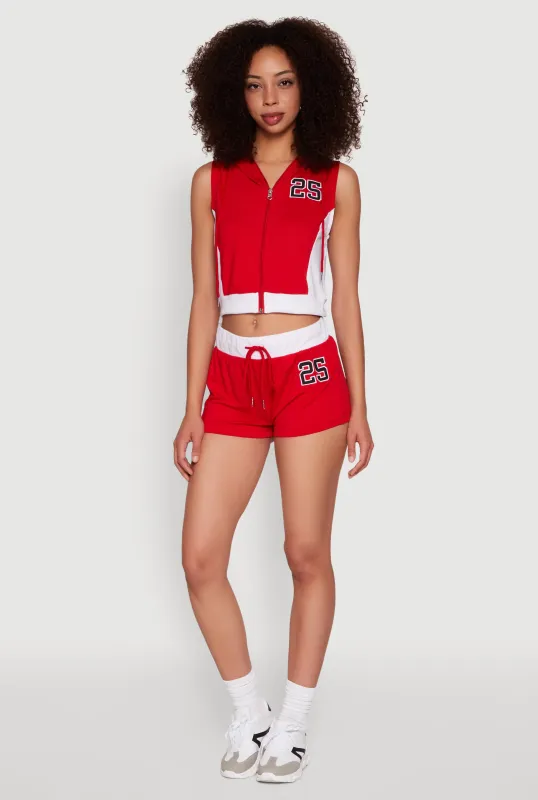 25 Graphic Contrast Trim Shorts sold by Rainbow