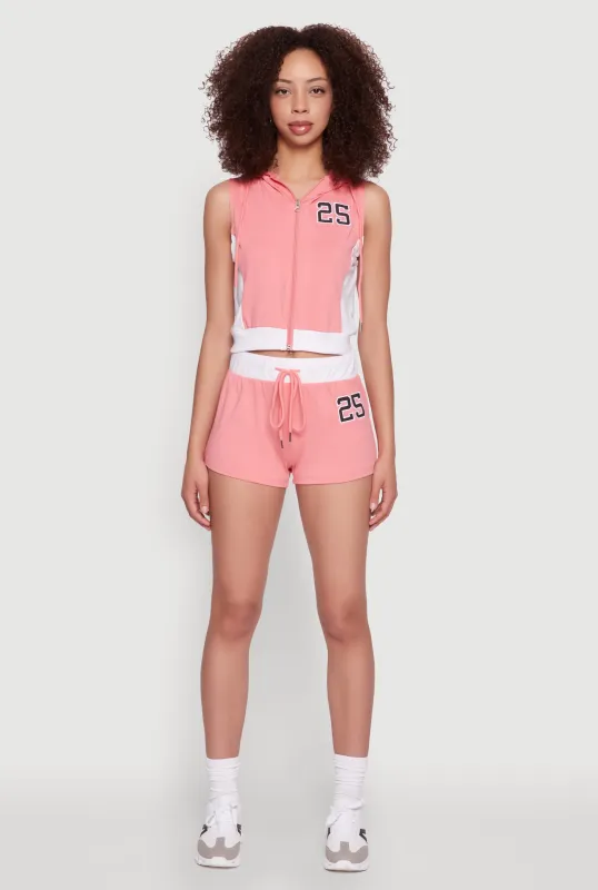25 Graphic Contrast Trim Shorts sold by Rainbow