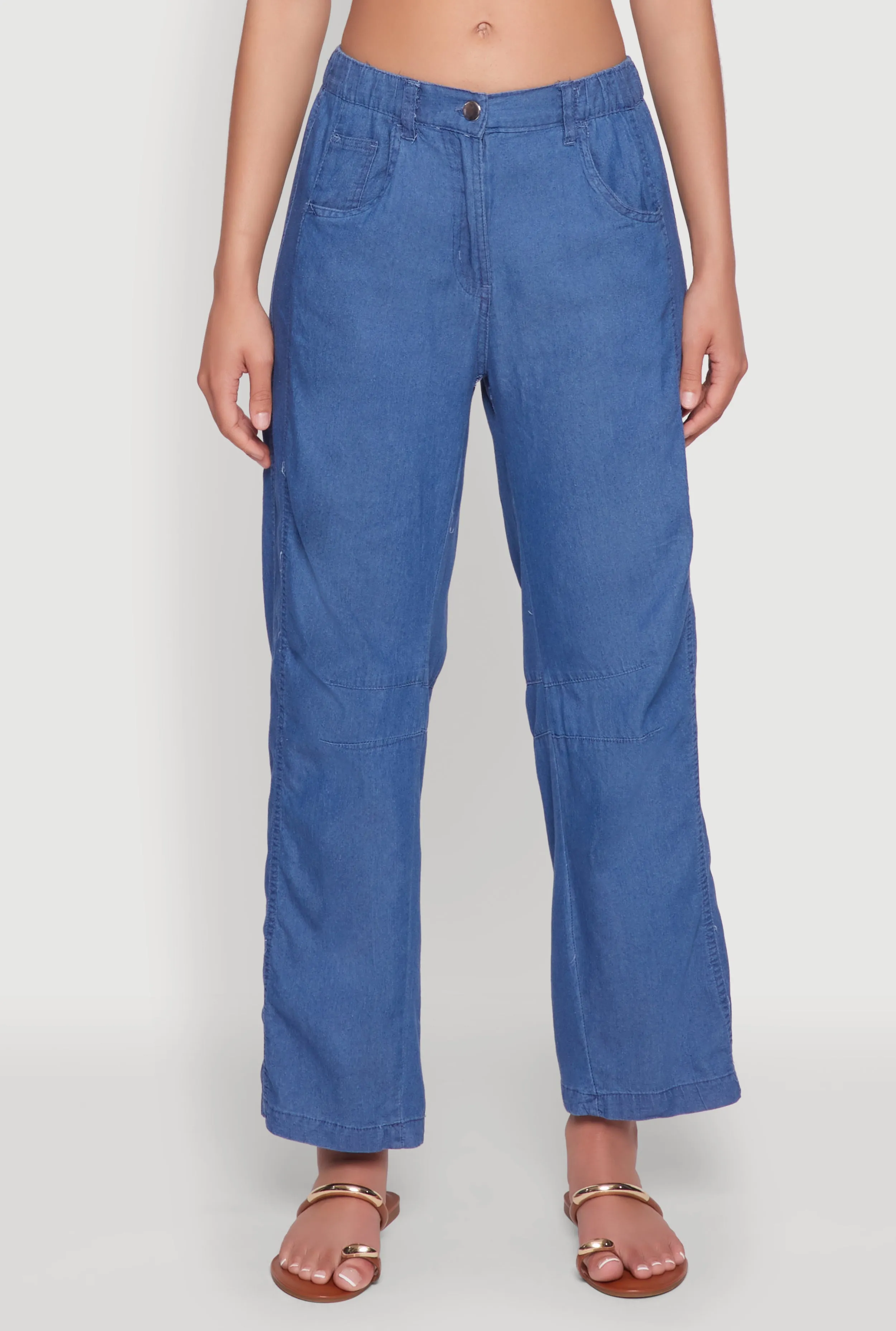 Chambray Straight Leg Casual Pants sold by Rainbow product image thumbnail 5