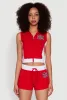 25 Graphic Hooded Zip Front Vest sold by Rainbow