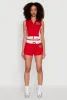 25 Graphic Hooded Zip Front Vest sold by Rainbow