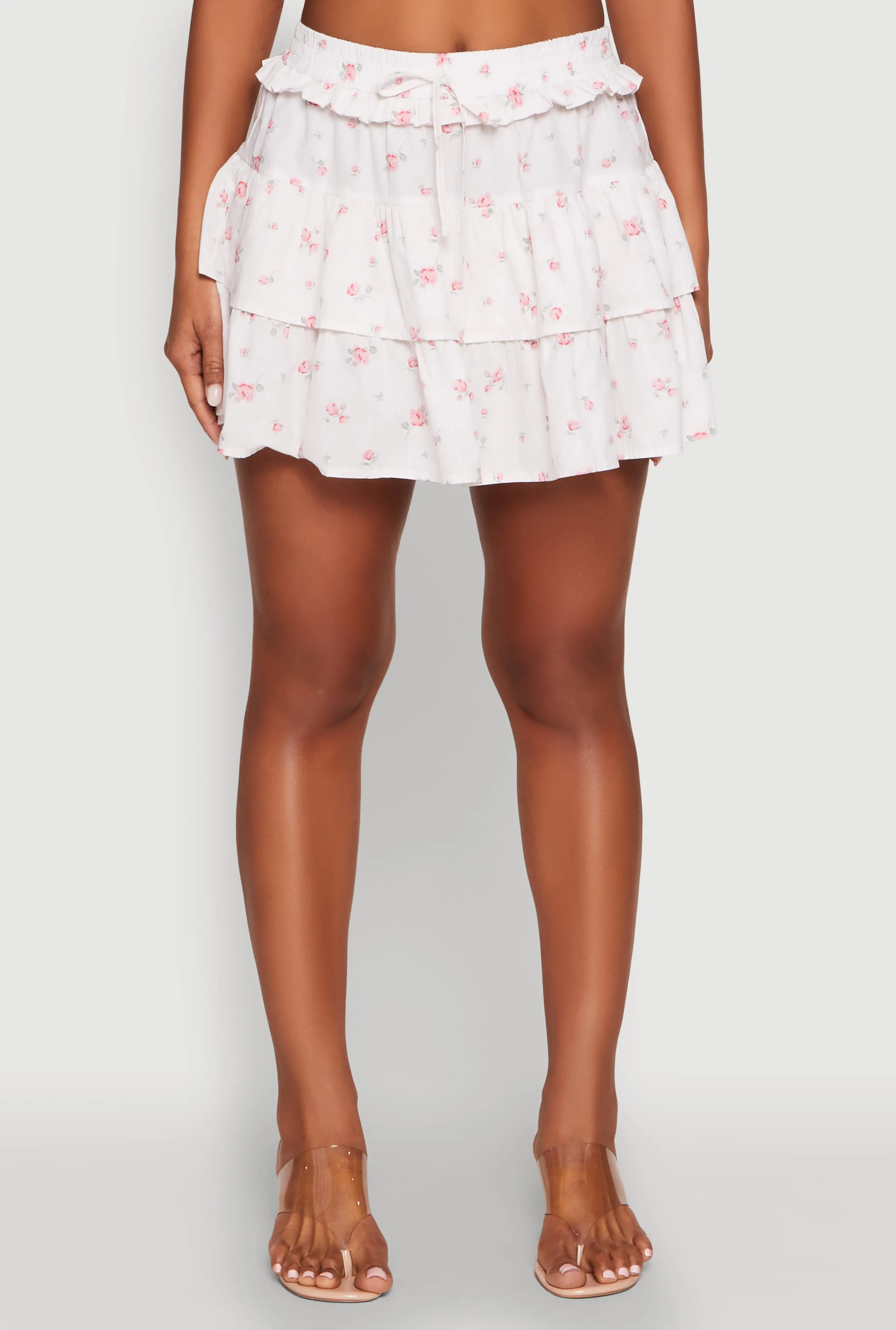 Iris High Waist Tiered Mini Skirt sold by Rainbow product image thumbnail 3