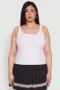 Plus Size Rib Knit Basic Tank Top sold by Rainbow
