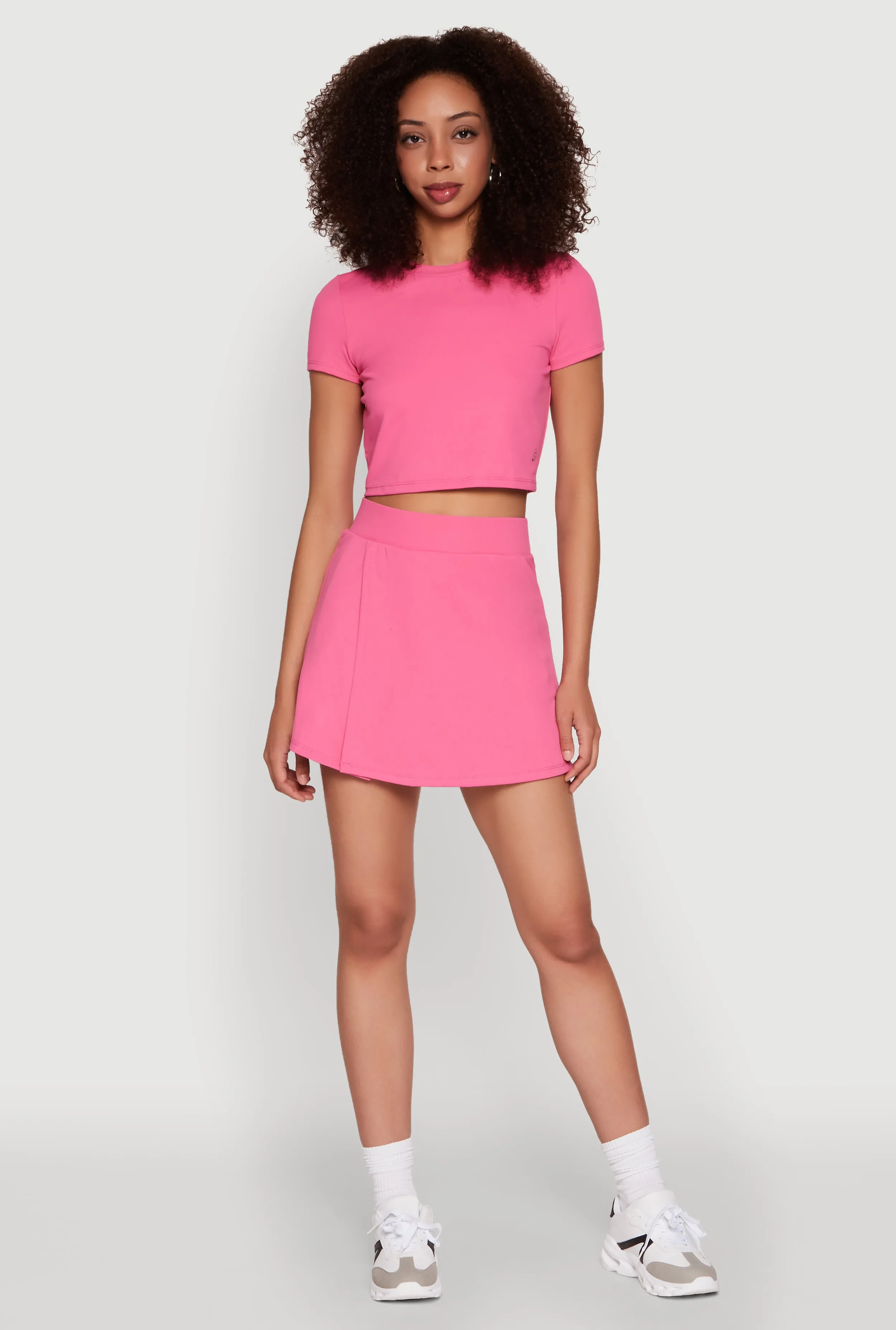 Cut Out Back Crew Neck Crop Top sold by Rainbow product image thumbnail 2