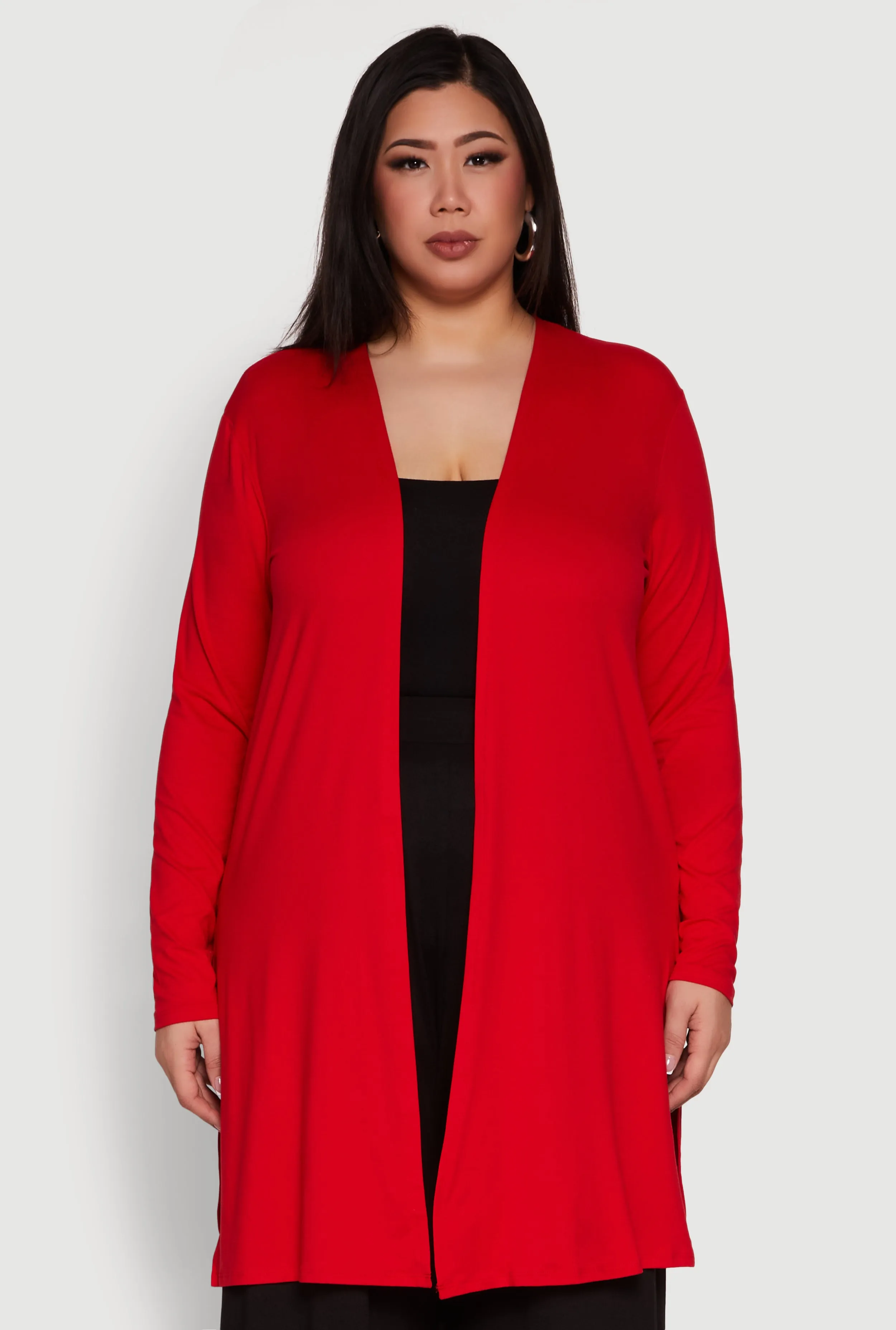 Plus Size Soft Knit Long Sleeve Duster sold by Rainbow product image thumbnail 2