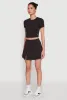 Cut Out Back Crew Neck Crop Top sold by Rainbow