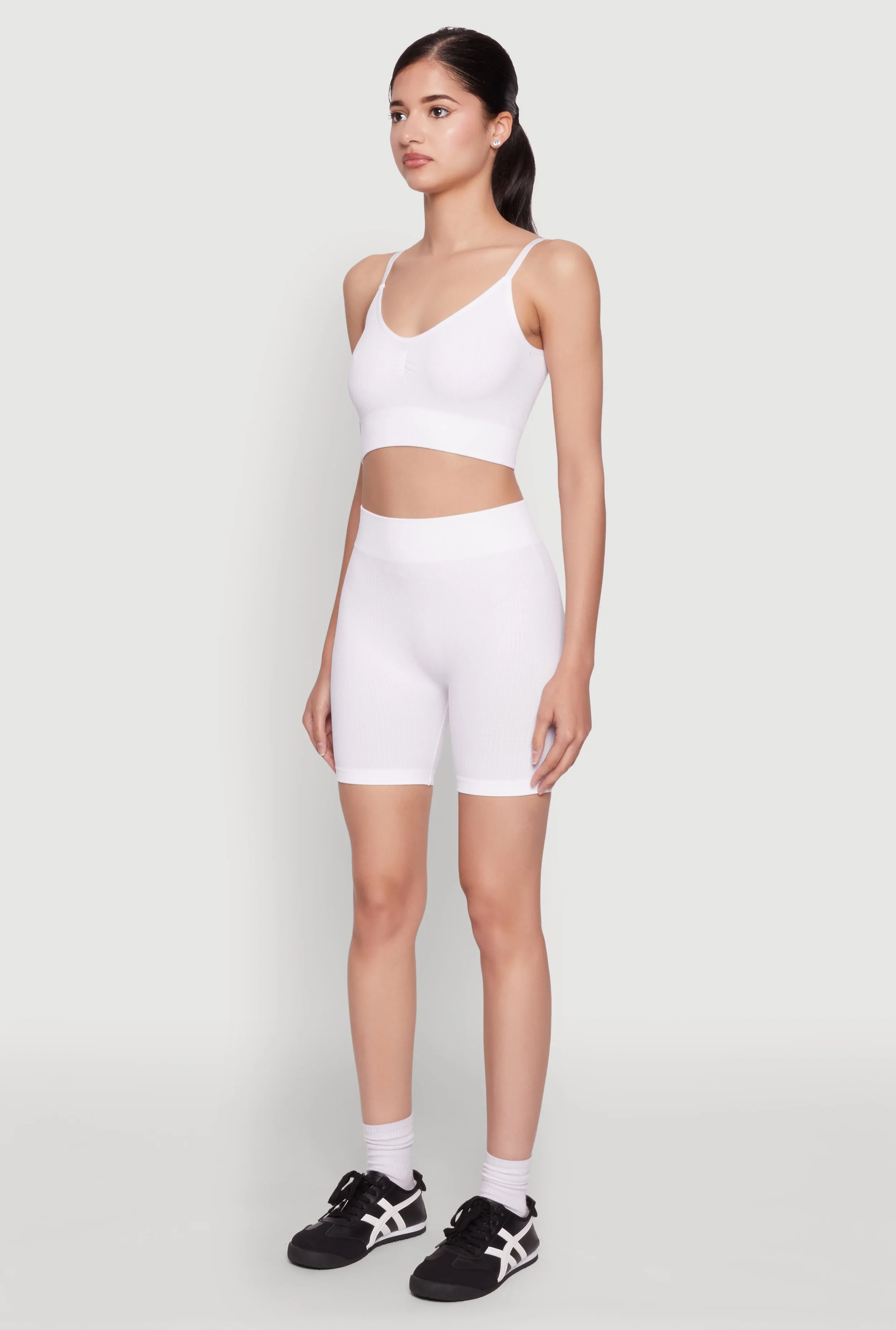 Textured Knit Cropped Cami Top sold by Rainbow product image thumbnail 5