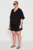 Plus Size Gauze Knit Short Sleeve Shirt sold by Rainbow