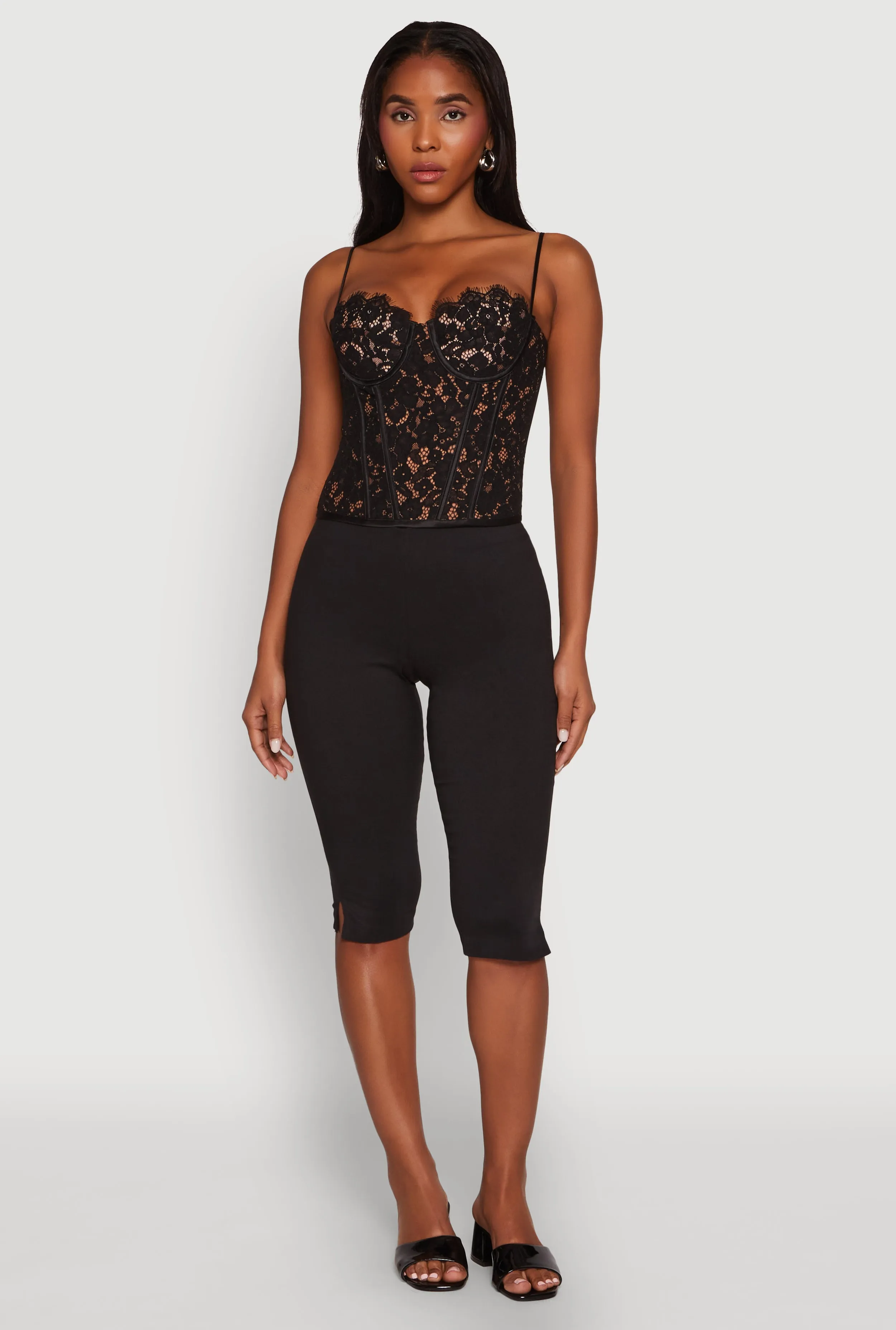 Lace Zip Back Bustier Top sold by Rainbow product image thumbnail 3