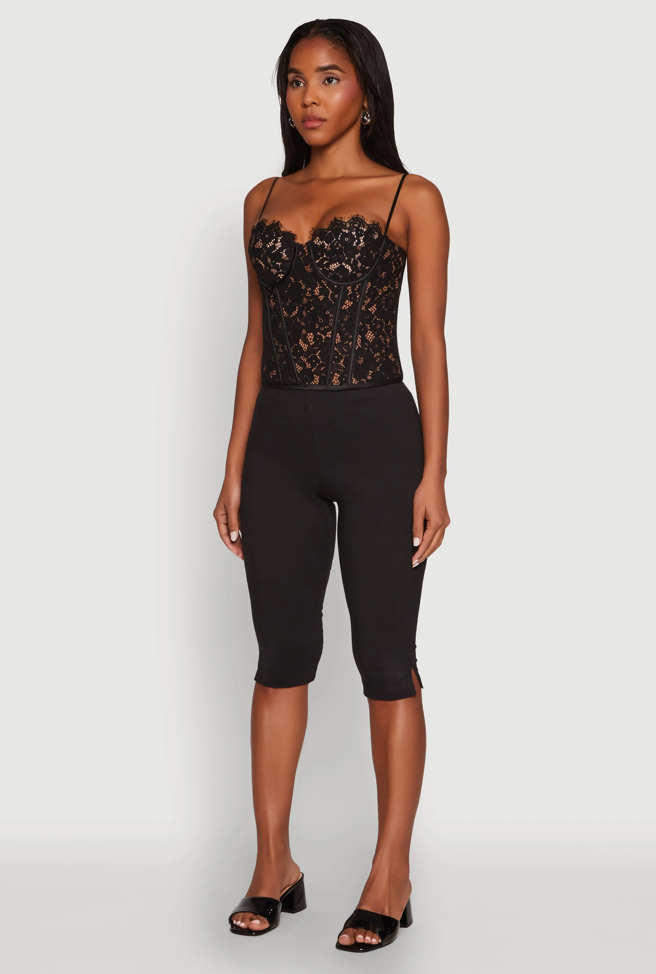 Lace Zip Back Bustier Top sold by Rainbow product image thumbnail 5