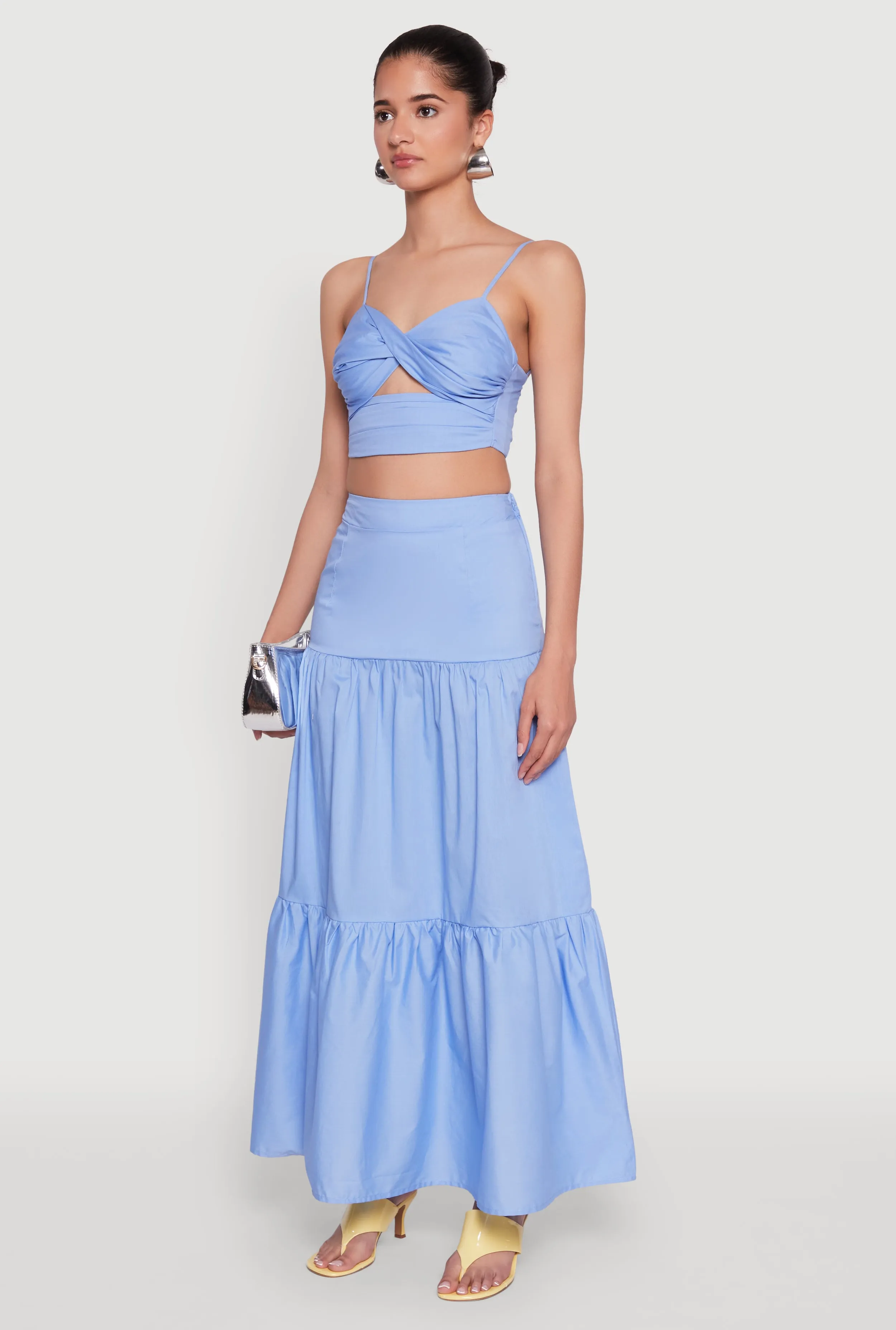 Twist Front Zip Back Cropped Cami sold by Rainbow product image thumbnail 5