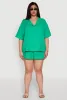 Plus Size Gauze Knit Shorts sold by Rainbow