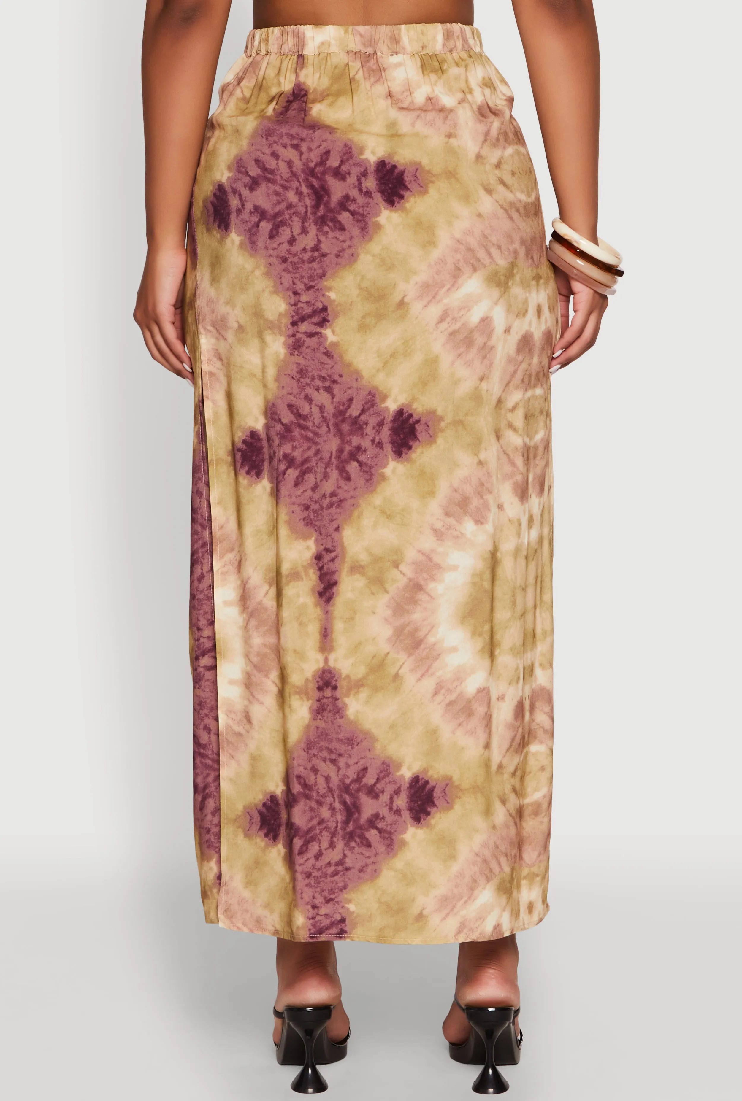 High Waisted Maxi Wrap Skirt sold by Rainbow product image thumbnail 5