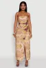 High Waisted Maxi Wrap Skirt sold by Rainbow