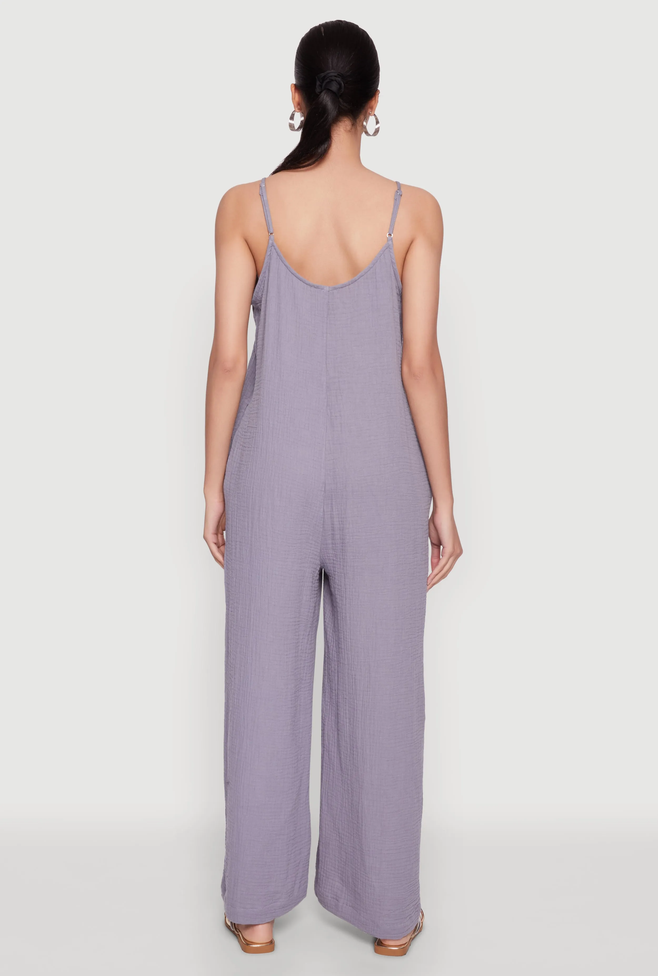 Gauze Knit Wide Leg Jumpsuit sold by Rainbow product image thumbnail 5