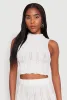 Textured Knit Cropped Tank Top sold by Rainbow